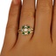 The Phillippa Ring, smallzoomed in top view on a hand