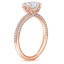 14K Rose Gold Valentina Diamond Ring, smallside view