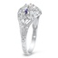The Talula Ring, smalltop view on a hand