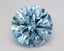2.70 Ct. Fancy Vivid Blue Round Lab Grown Diamond