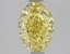 2.09 Ct. Fancy Intense  Yellow Oval Lab Grown Diamond