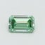 0.51 Ct. Fancy Vivid Green Emerald Lab Grown Diamond