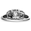 The Bethany Ring, smallzoomed in top view on a hand