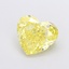 4.89 Ct. Fancy Yellow Heart Lab Grown Diamond