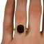 The Nanna Ring, smallzoomed in top view on a hand