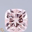 3.14 Ct. Fancy Intense  Pink Cushion Lab Grown Diamond