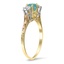 The Eimile Ring, smalltop view on a hand