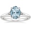 18K White Gold Reverie Solitaire Ring, smalltop view