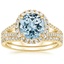 18KY Aquamarine Fortuna Diamond Bridal Set (2/3 ct. tw.), smalltop view