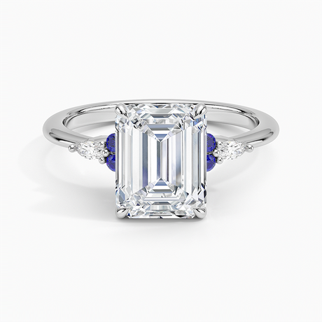 Platinum Nadia Sapphire and Diamond Ring