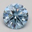 1.51 Ct. Fancy Intense Blue Round Lab Grown Diamond