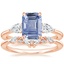 14K Rose Gold Opera Diamond Ring with Yvette Diamond Ring