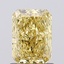 1.03 Ct. Fancy Vivid  Yellow Radiant Lab Grown Diamond