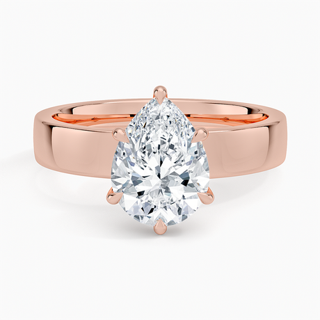 14K Rose Gold Peyton 4mm Solitaire Ring