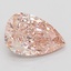 1.90 Ct. Fancy Intense Brownish Pink Pear Lab Grown Diamond
