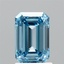 1.64 Ct. Fancy Vivid Blue Emerald Lab Grown Diamond