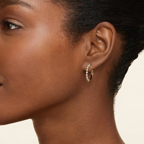 Luxe Marseille Diamond Hoop Earrings - Brilliant Earth