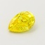 0.59 Ct. Fancy Vivid  Yellow Pear Lab Grown Diamond