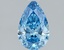 1.05 Ct. Fancy Vivid Blue Pear Lab Grown Diamond