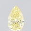 0.61 Ct. Fancy Light Yellow Pear Lab Grown Diamond