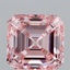 2.60 Ct. Fancy Intense Pink Asscher Lab Grown Diamond