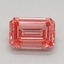 0.69 Ct. Fancy Vivid Pink Emerald Lab Grown Diamond