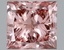 0.82 Ct. Fancy Vivid Brownish Pink Princess Lab Grown Diamond