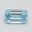 1.01 Ct. Fancy Inense Blue Emerald Lab Grown Diamond