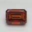 11.58 Ct. Fancy Vivid Orange Emerald Lab Grown Diamond