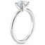 18K White Gold Comfort Fit 2mm Solitaire Ring, smallside view
