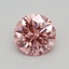 0.34 Ct. Fancy Vivid Pink Round Lab Grown Diamond