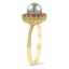 The Accra Ring, smalltop view on a hand