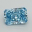 3.32 Ct. Fancy Vivid Blue Radiant Lab Grown Diamond