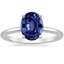 18K White Gold Four-Prong Comfort Fit 1.5mm Ring, smalltop view