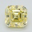 1.65 Ct. Fancy Yellow Asscher Lab Grown Diamond