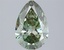 1.90 Ct. Fancy Vivid Green Pear Lab Grown Diamond
