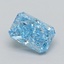 0.56 Ct. Fancy Blue Radiant Lab Grown Diamond