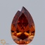 1.01 Ct. Fancy Deep  Orange Pear Lab Grown Diamond