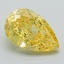 3.05 Ct. Fancy Vivid Yellow Pear Lab Grown Diamond