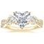 18K Yellow Gold Luxe Willow Three Stone Diamond Ring (1/2 ct. tw.), smalltop view