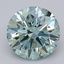 0.76 Ct. Fancy Vivid Green Round Lab Grown Diamond