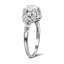 The Leontine Ring, smalltop view on a hand