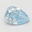 5.06 Ct. Fancy Vivid Blue Pear Lab Grown Diamond