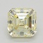 1.22 Ct. Fancy Light Yellow Asscher Lab Grown Diamond