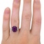 The Dakira Ring, smallzoomed in top view on a hand