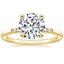 18K Yellow Gold Bettina Diamond Ring, smalltop view