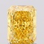 1.22 Ct. Fancy Vivid Yellow Radiant Lab Grown Diamond