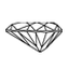 5.07 Carat Heart Diamond small side view with measurements