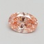 0.96 Ct. Fancy Intense Pink Oval Lab Grown Diamond