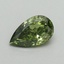 0.52 Ct. Fancy Vivid Green Pear Lab Grown Diamond